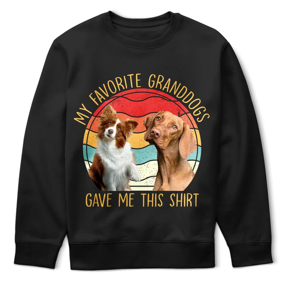 Custom Photo My Favorite Granddog Gave Me This Shirt - Personalized T Shirt - Image 6