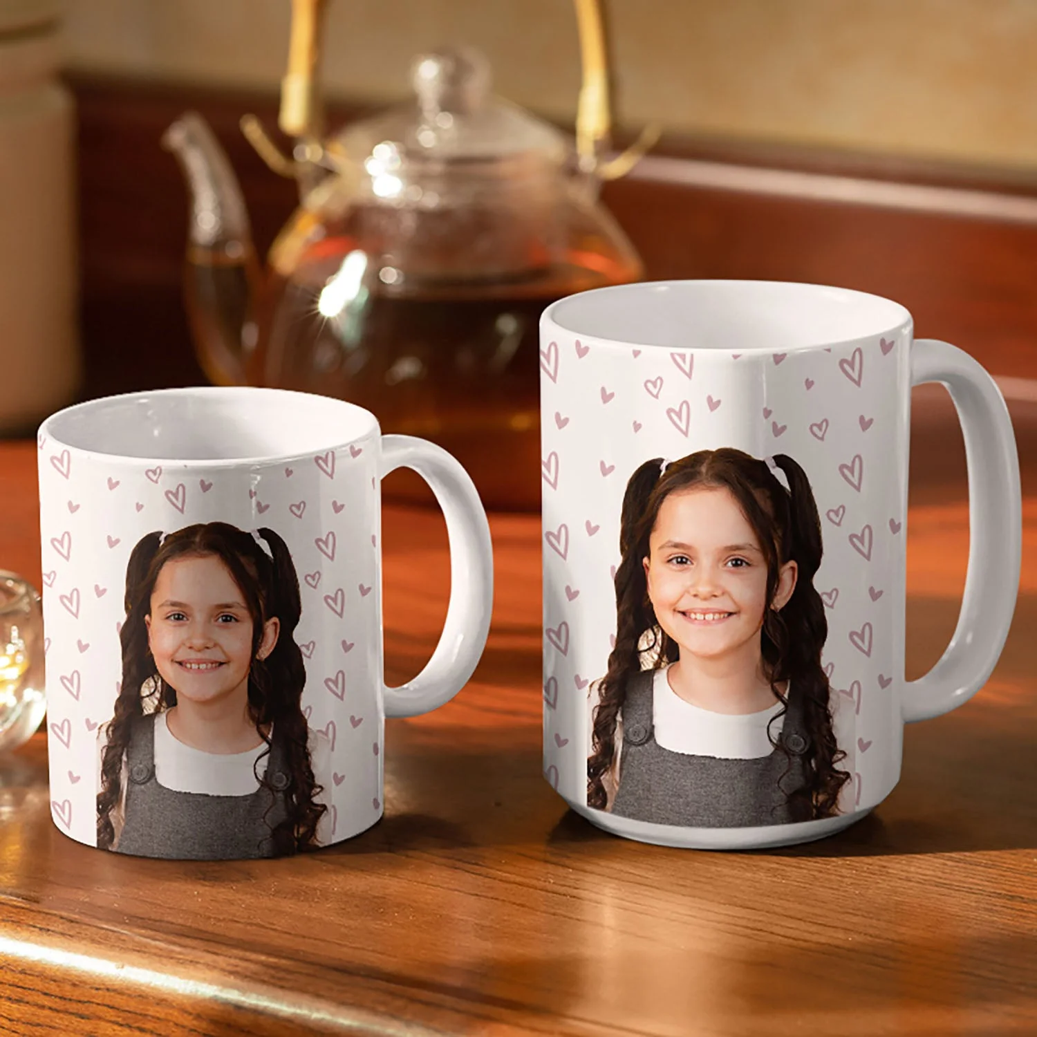 Custom Photo My Favorite People Call Me Mommy Nana Daddy - Birthday, Loving Gift For Mother, Father, Grandma, Grandpa - Personalized White Edge-to-Edge Mug - Image 4
