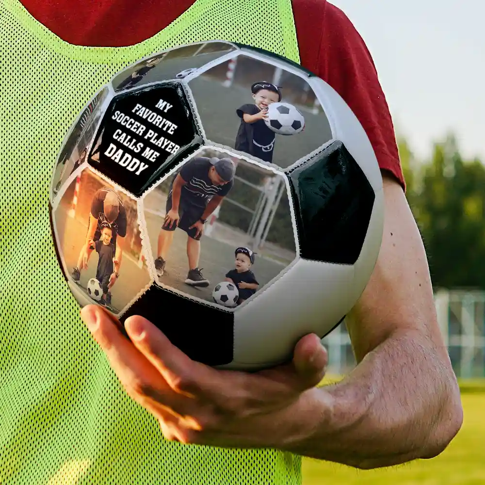 Custom Photo My Favorite Soccer Player - Personalized Soccer Ball - Image 3