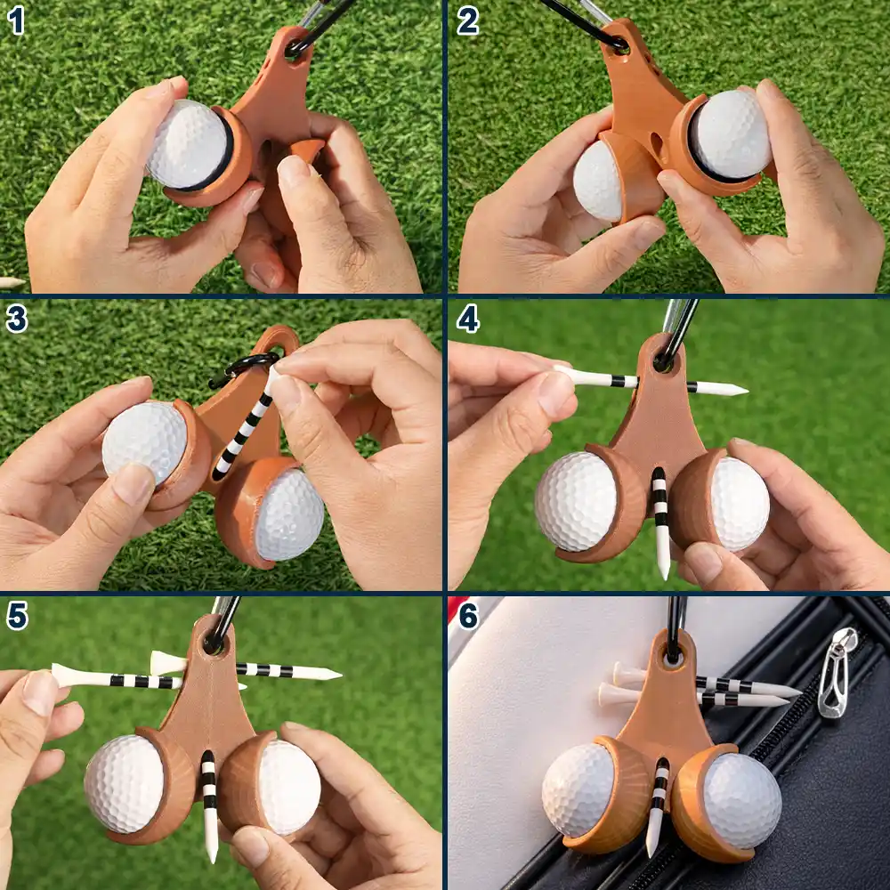 Custom Photo My Lucky Balls - Personalized 3D Printed Golf Ball Tee Holder - Image 7