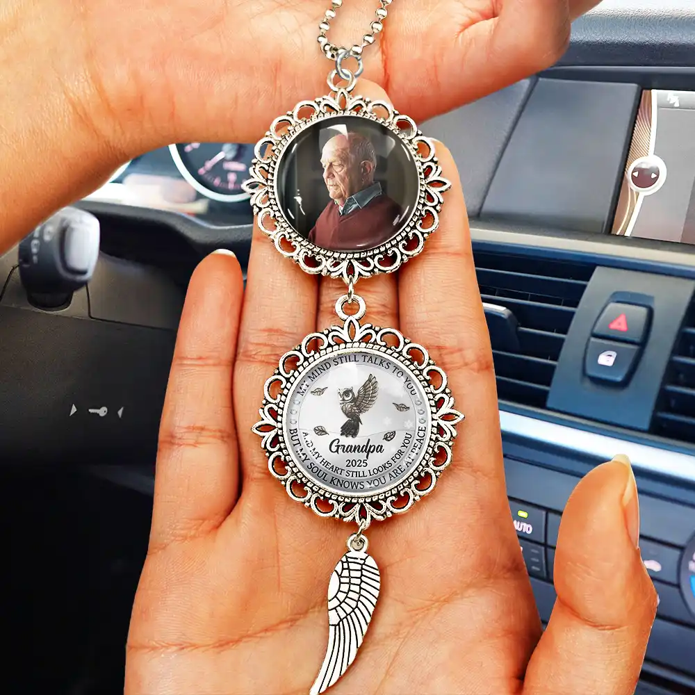 Custom Photo My Mind Still Talk To You - Personalized Photo Pendant Charm - Image 3