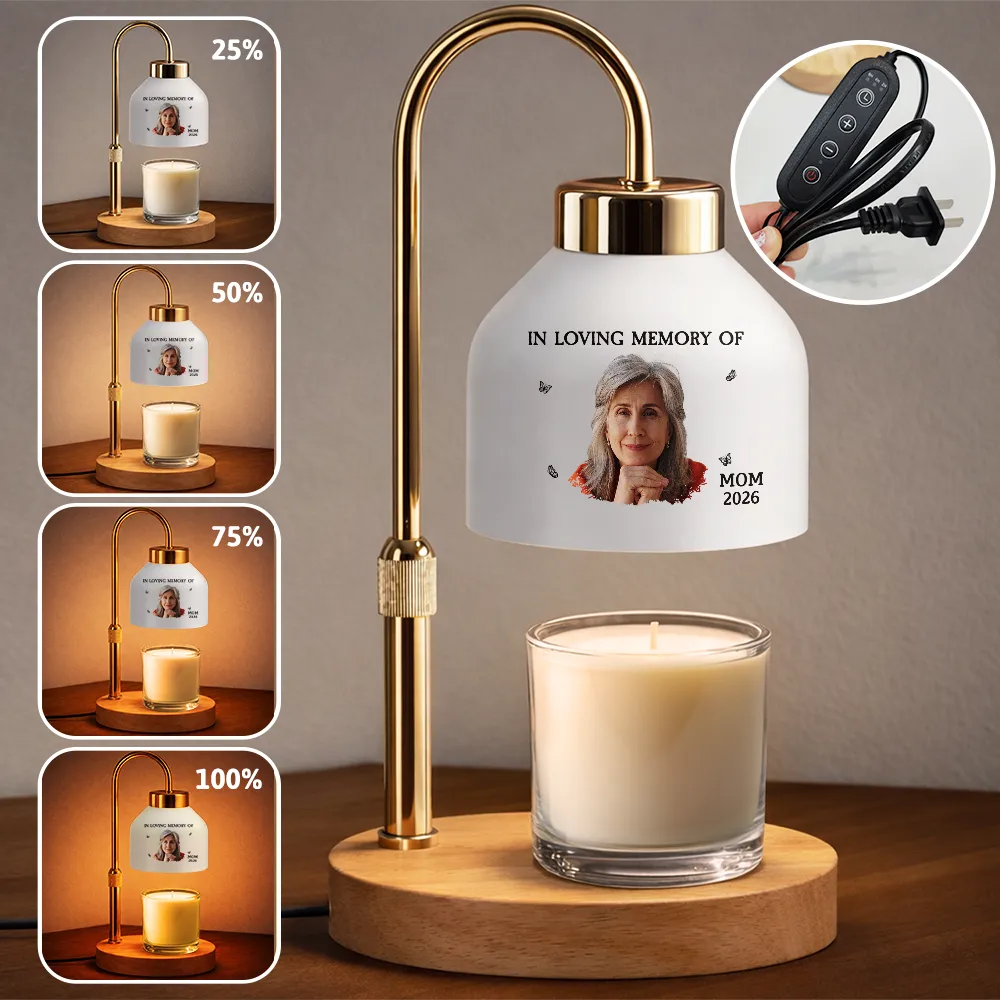 Custom Photo My Mind Still Talks To You - Personalized Candle Warmer Lamp - Image 5