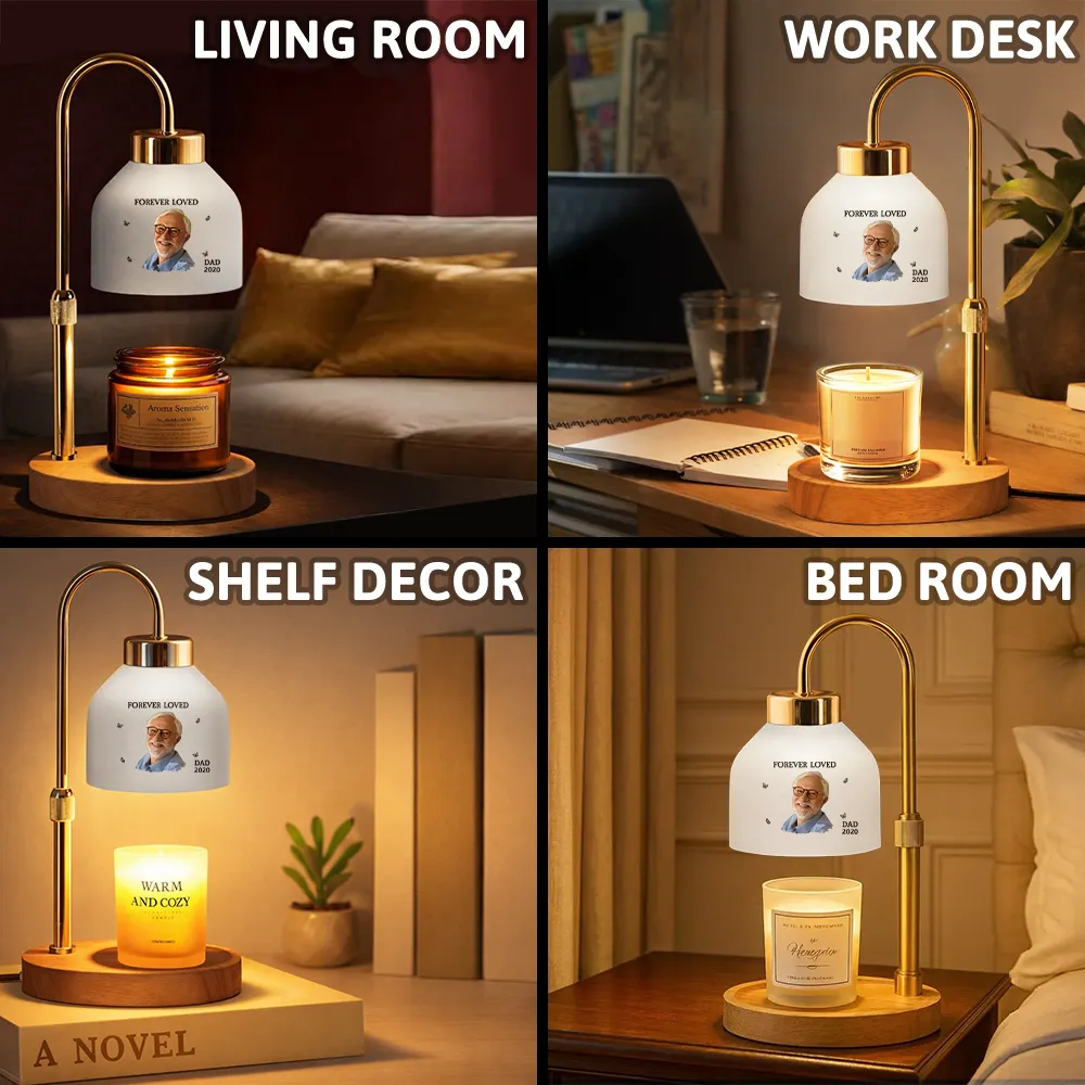 Custom Photo My Mind Still Talks To You - Personalized Candle Warmer Lamp - Image 8