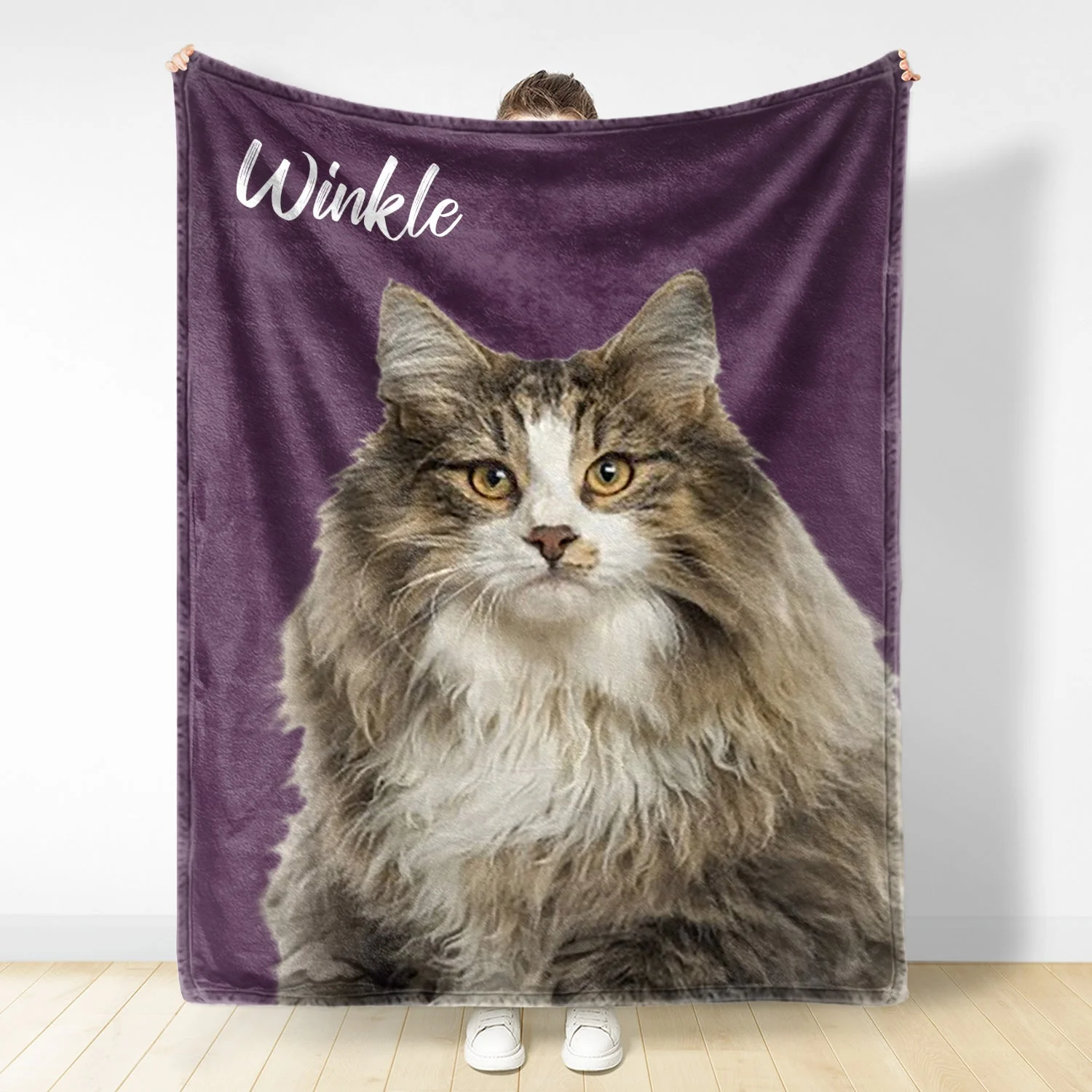 Custom Photo & Name Pet Blanket - Gift For Pet Lovers - Personalized Fleece Blanket - Image 4