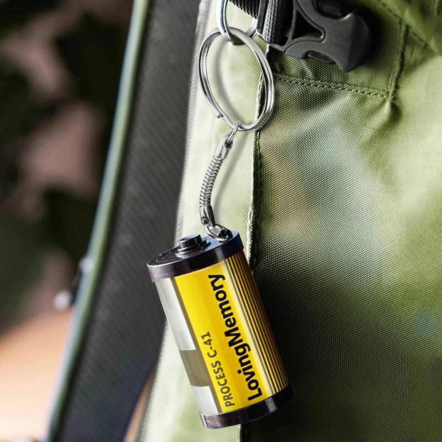 Custom Photo No Longer By My Side - Memorial Gift For Dog Lovers, Cat Lovers, Pet Lovers - Personalized Film Roll Keychain - Image 4