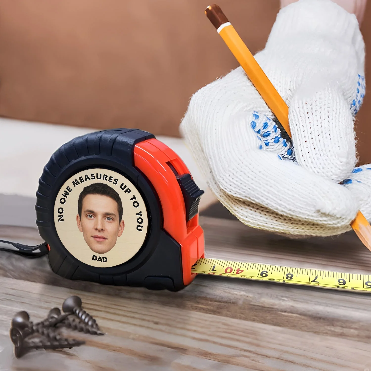 Custom Photo No One Measures Up To You - Gift For Father - Personalized Tape Measure - Image 5