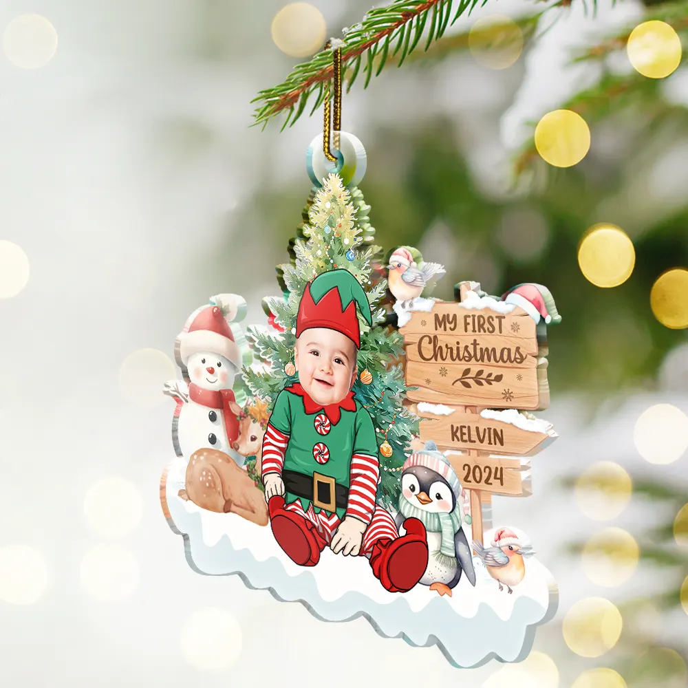Custom Photo Our Greatest Gift - Personalized Custom Shaped Acrylic Ornament - Image 3