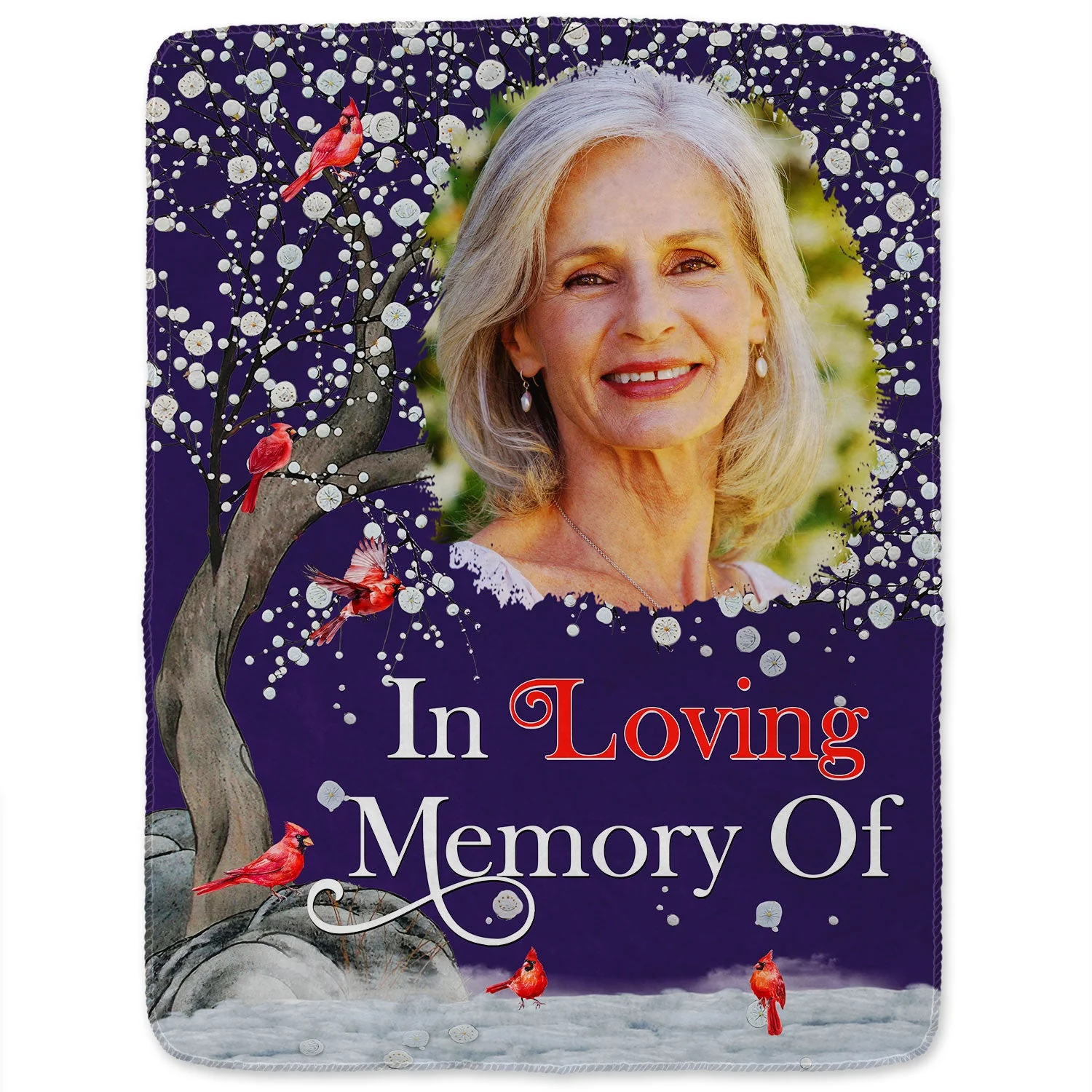 Custom Photo Our Love For You Will Never Cease - Memorial Gift For Family, Siblings, Friends - Personalized Fleece Blanket - Image 2