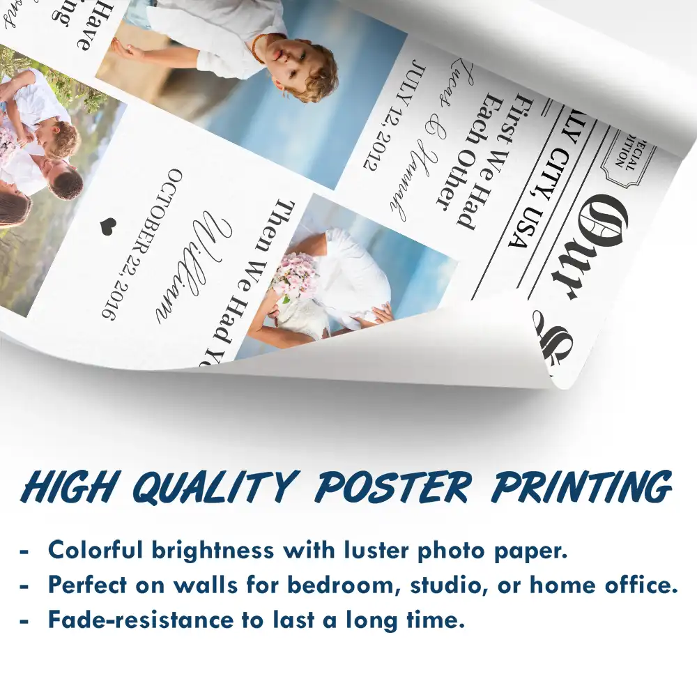 Custom Photo Our Story Family Now We Have Everything - Personalized Poster - Image 5