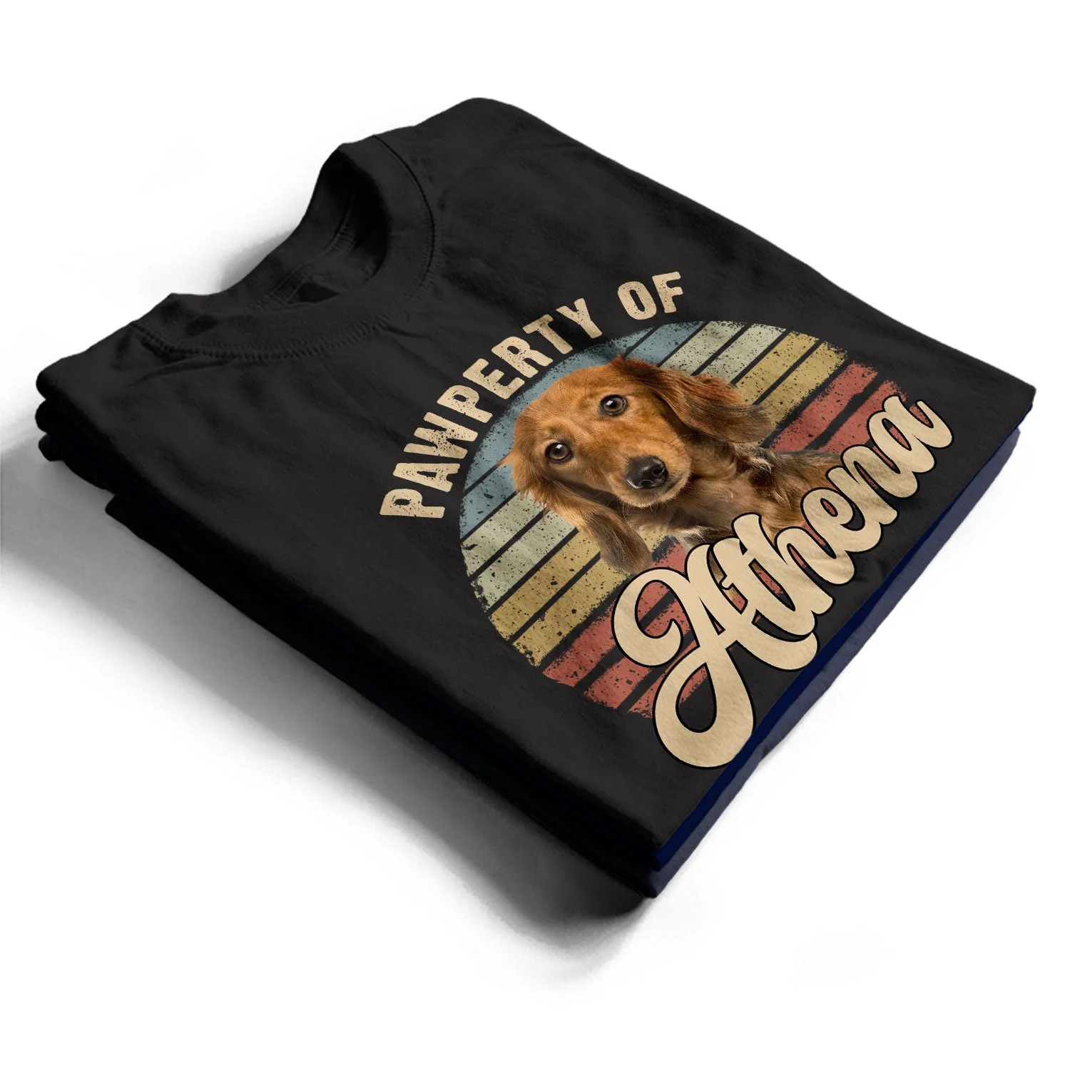 Custom Photo Pawperty Of - Gift For Dog Lovers - Personalized T Shirt - Image 3