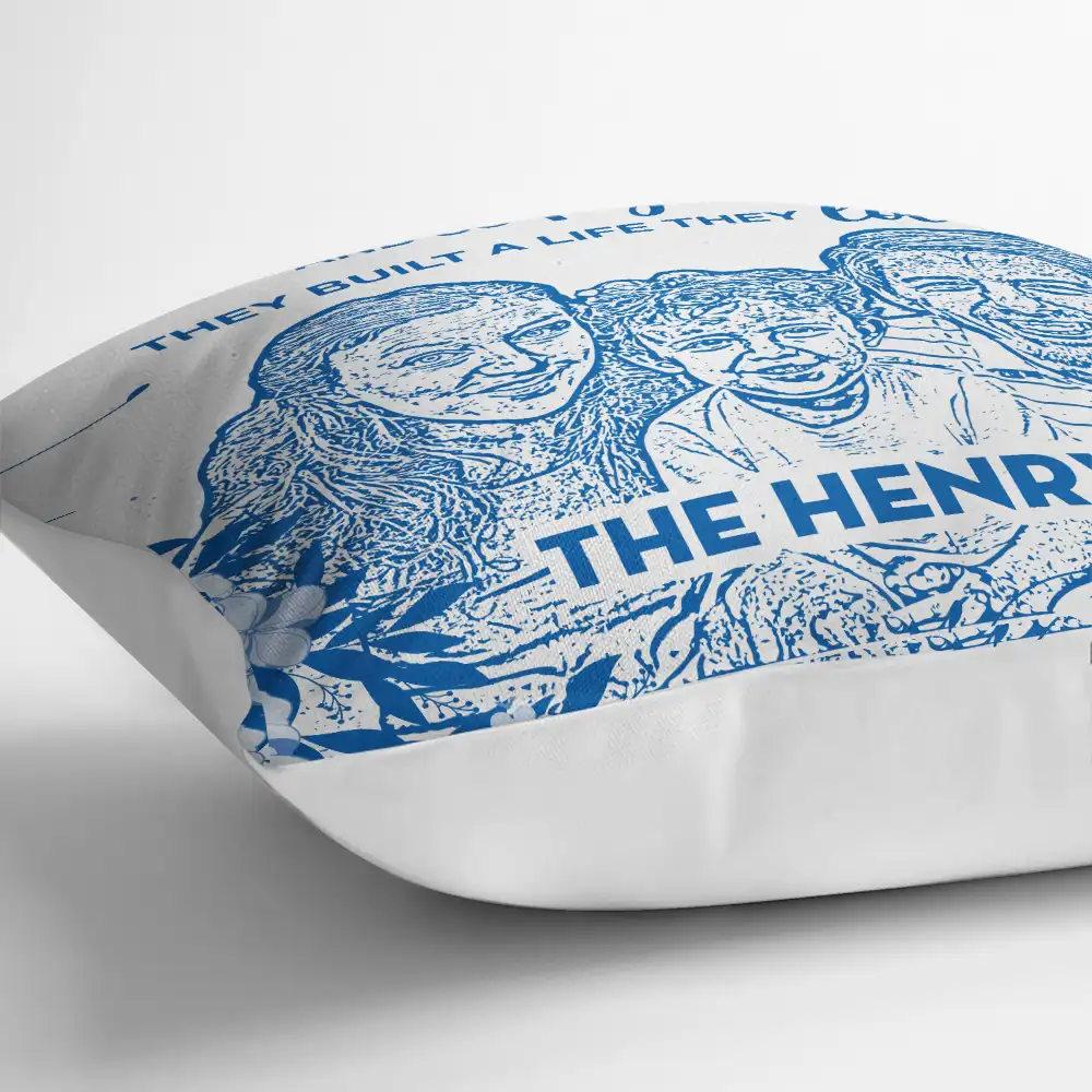 Custom Photo Pencil Drawing Chinoiserie Toile And So Together They Built A Life They Loved - Personalized Pillow - Image 4