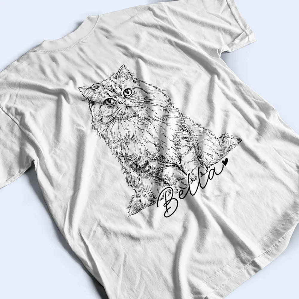 Custom Photo Pencil Sketch Dog Mom Dog Dad Hand Punch - Personalized T Shirt - Image 5