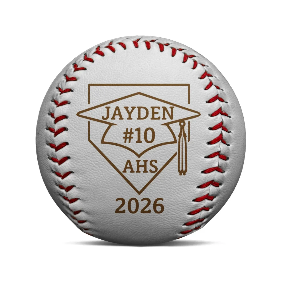 Custom Photo Pencil Sketch Graduate Senior School Baseball Lover - Personalized Baseball, Softball - Image 3