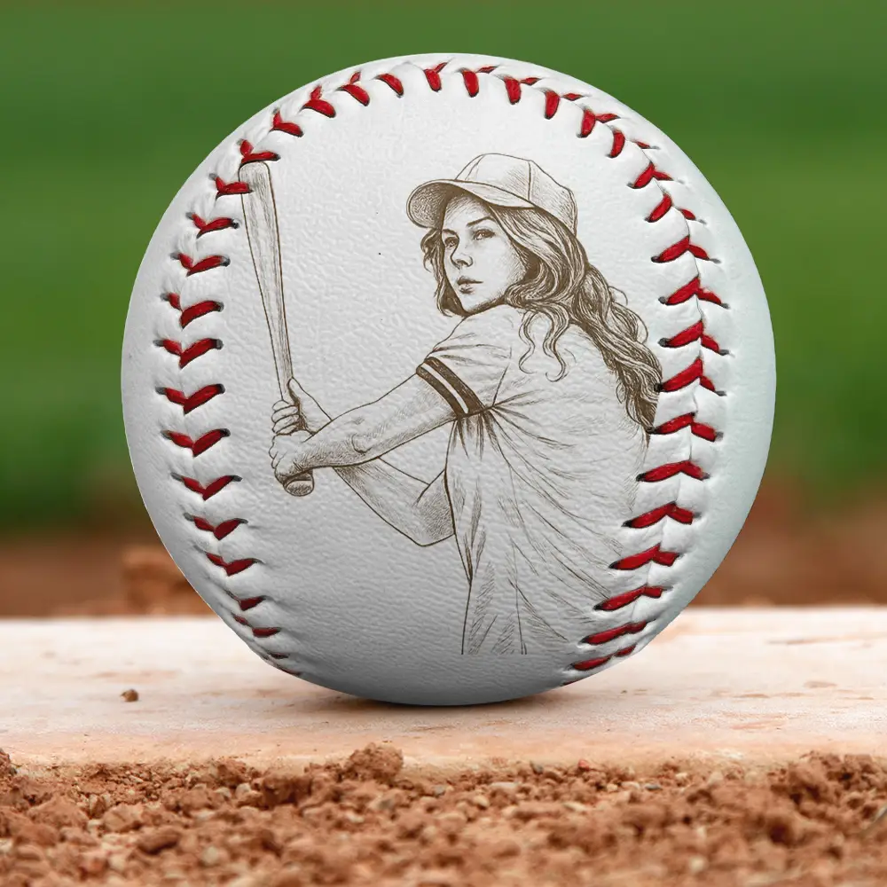 Custom Photo Pencil Sketch Graduate Senior School Baseball Lover - Personalized Baseball, Softball - Image 4