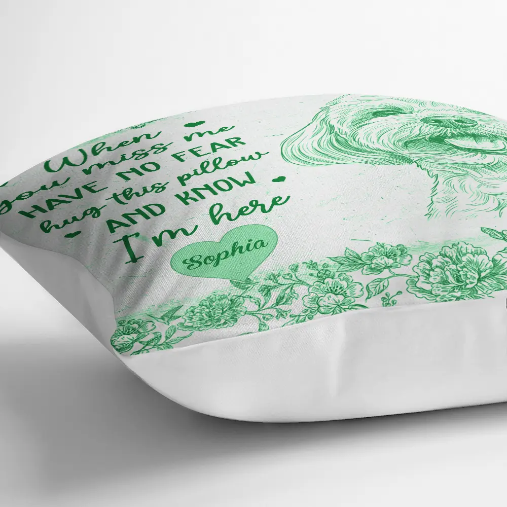 Custom Photo Pencil Sketch Have No Fear Hug This Pillow - Personalized Pillow - Image 4