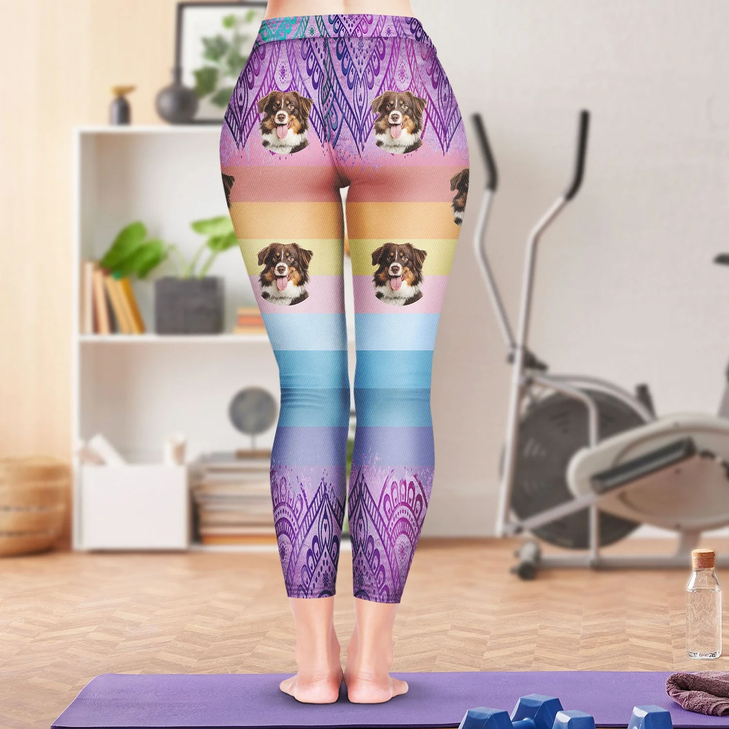 Custom Photo Pet Face - Birthday, Loving Gift For Women, Gift For Yourself, Gym Lady, Yoga Girl, Dog Lover, Cat Mom - Personalized Leggings - Image 5