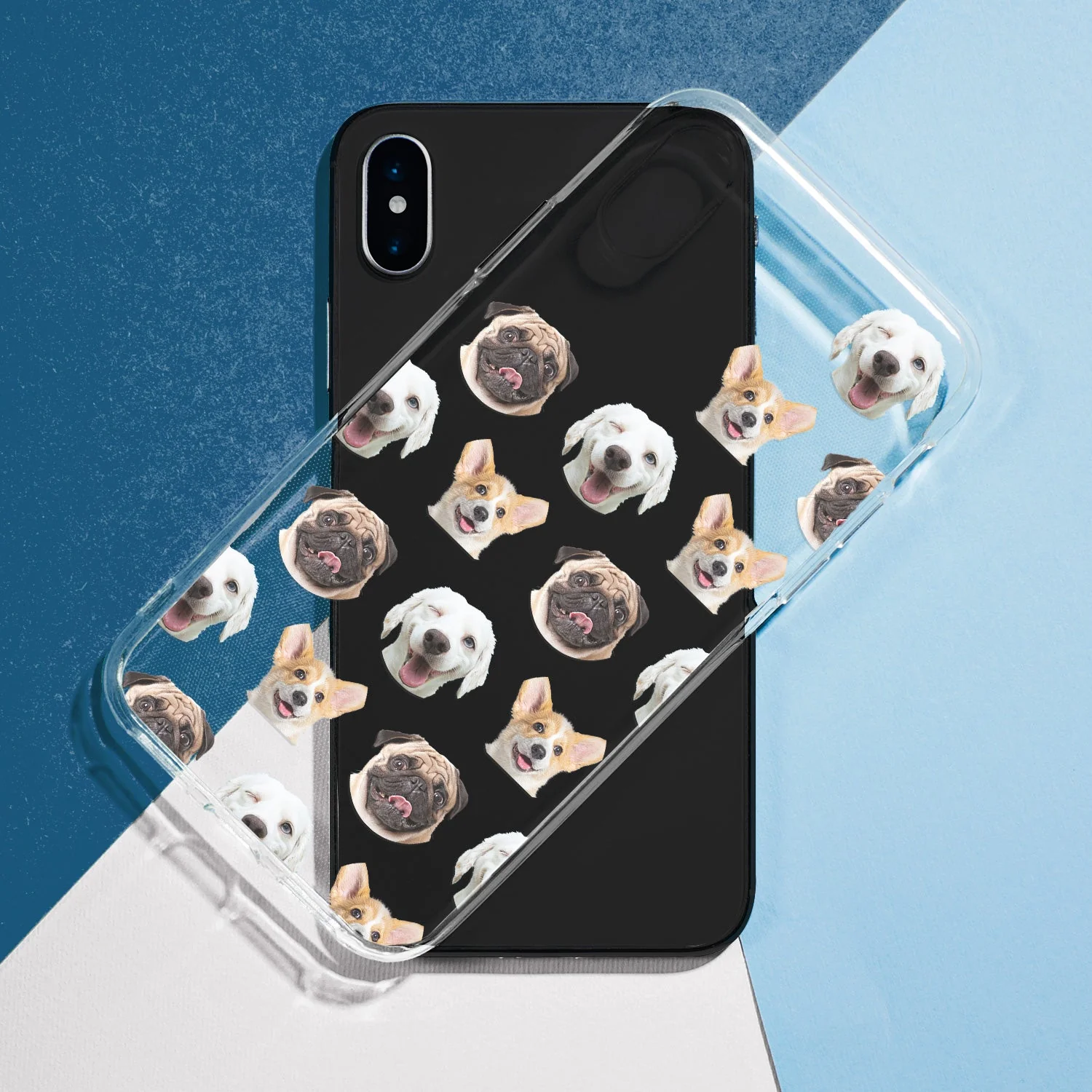 Custom Photo Pet Human Faces - Gift For Dog Lovers, Cat Lovers, Men, Women - Personalized Clear Phone Case - Image 6