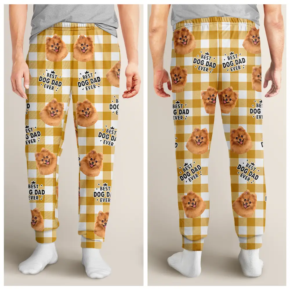 Custom Photo Pet Lovers Face Cut - Personalized Pajama Pants - Image 5