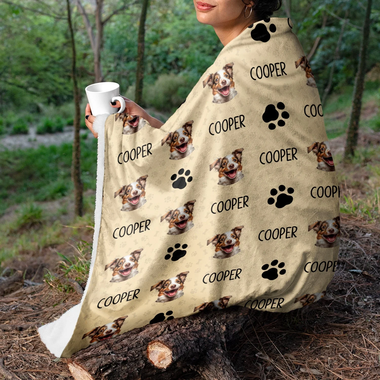 Custom Photo Pet Name Blanket - Gift For Pet Lovers - Personalized Fleece Blanket - Image 4