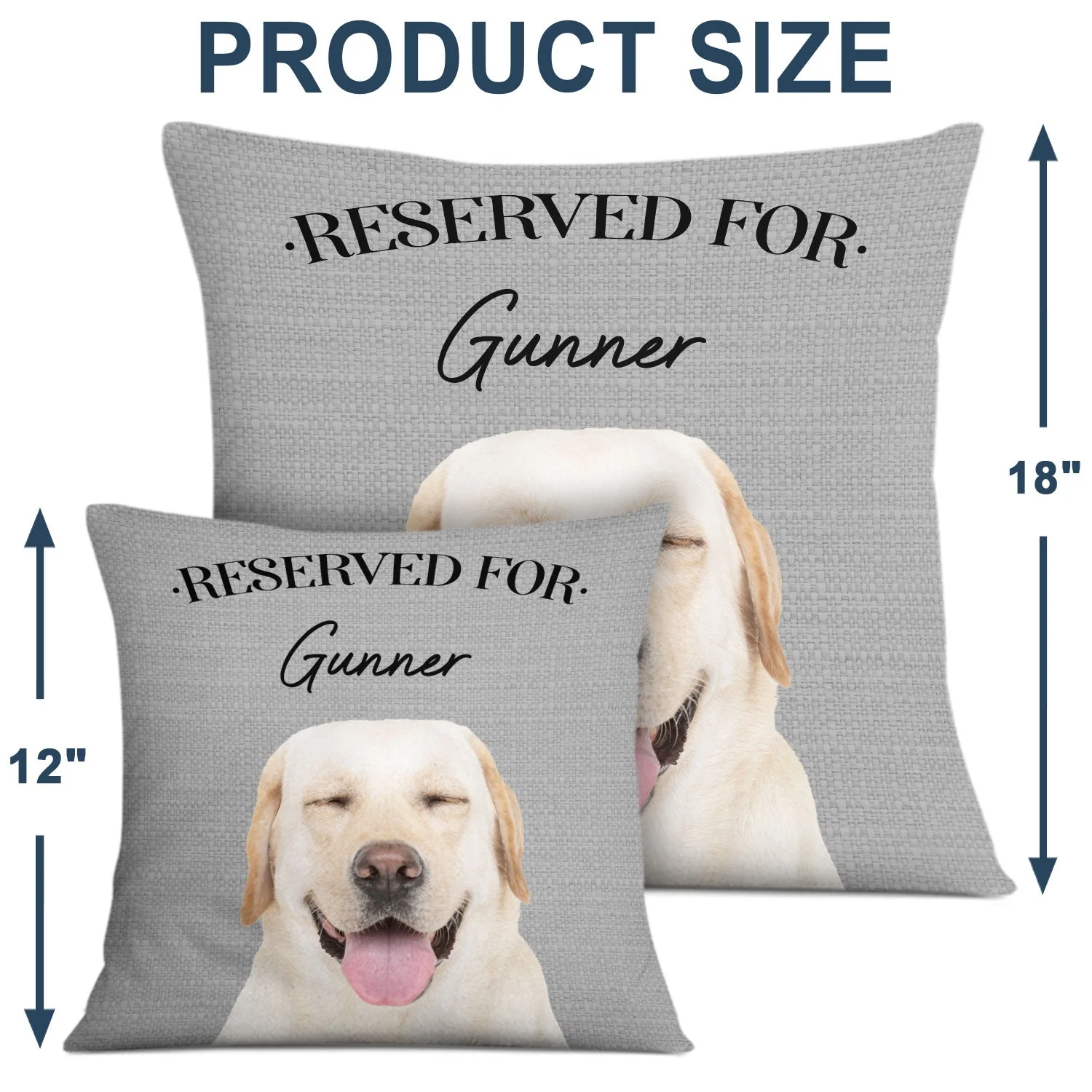 Custom Photo Pet Reserved For - Gift For Pet Lovers, Family - Personalized Pillow - Image 5