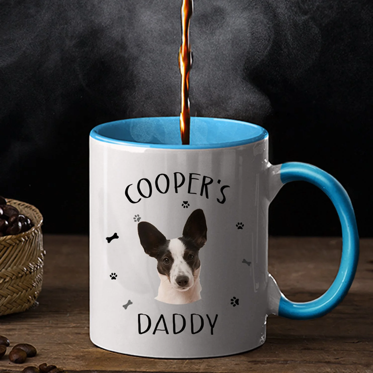 Custom Photo Pet's Human Servant - Gift For Pet Lovers - Personalized Accent Mug - Image 3