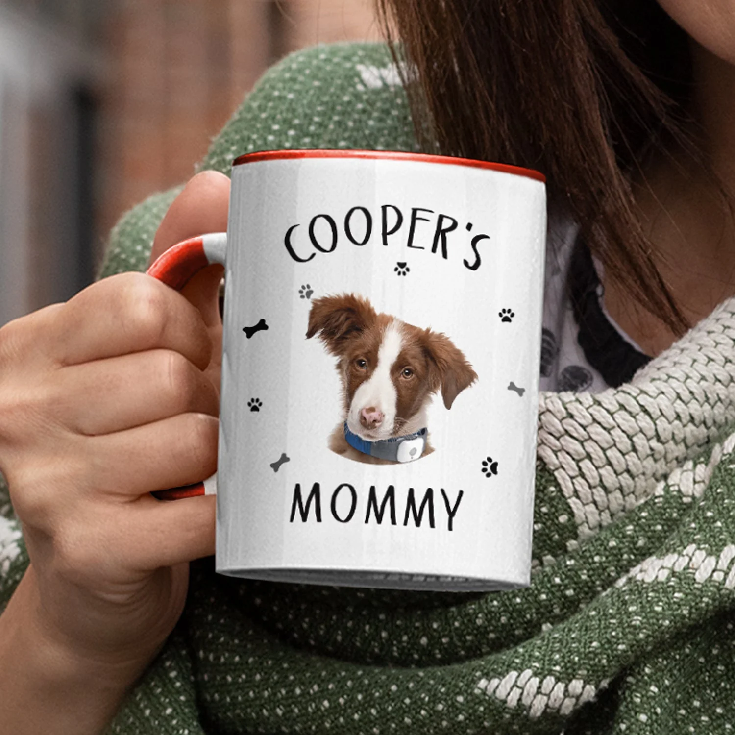 Custom Photo Pet's Human Servant - Gift For Pet Lovers - Personalized Accent Mug - Image 4
