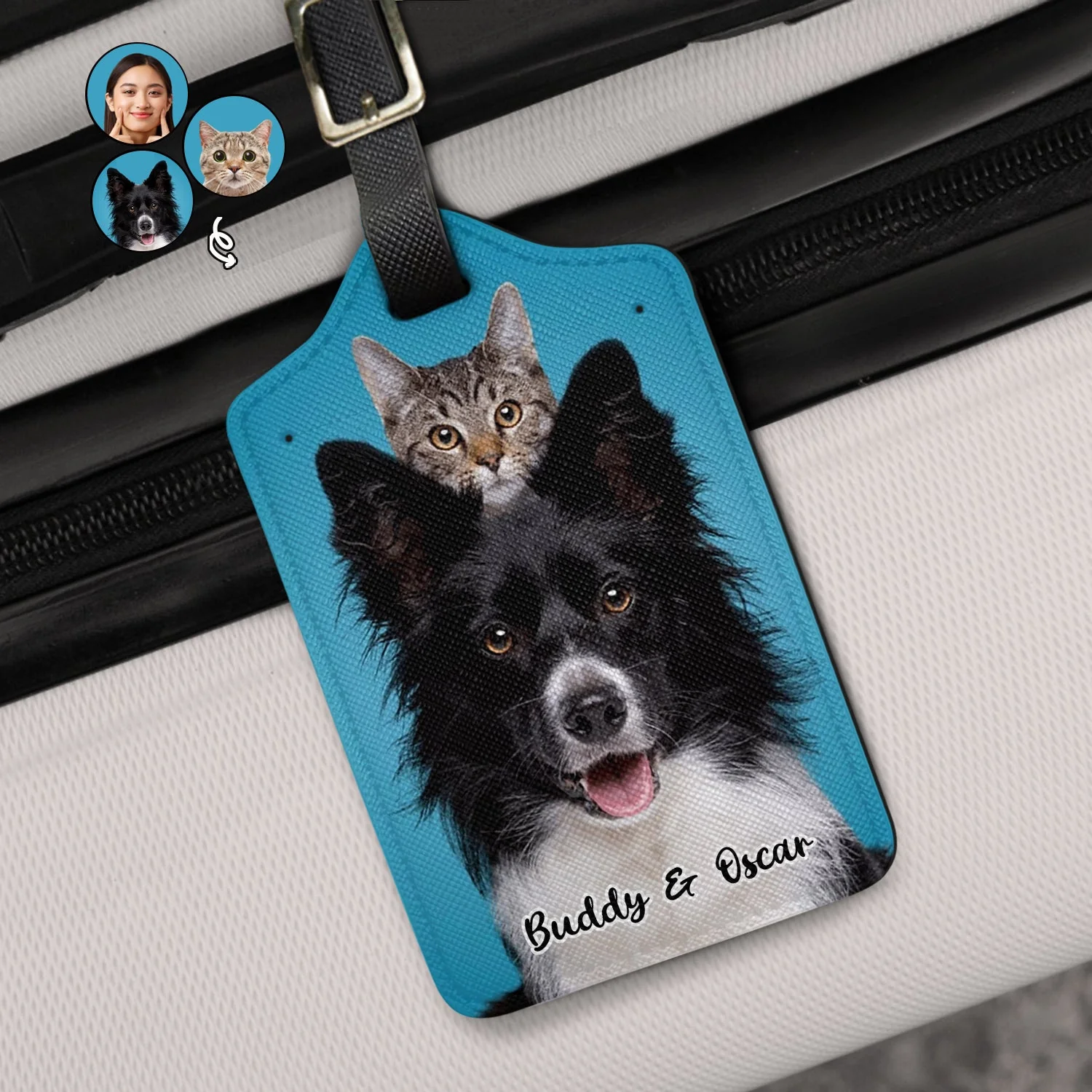 Custom Photo, Photo Tag - Gift For Traveling Lovers - Personalized Luggage Tag