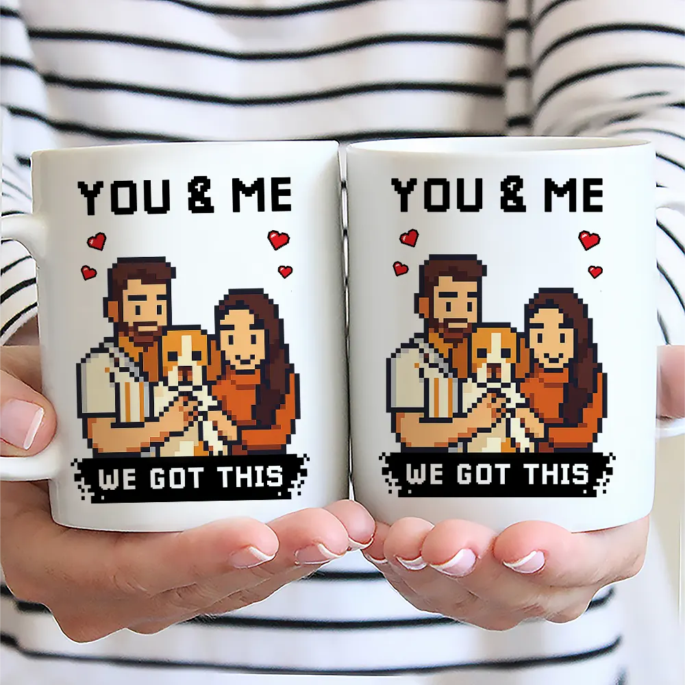 Custom Photo Pixel Art Effect Found On The Internet - Personalized Mug - Image 4