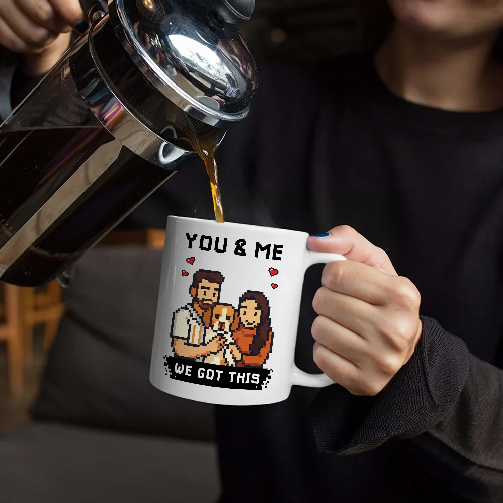 Custom Photo Pixel Art Effect Found On The Internet - Personalized Mug - Image 7