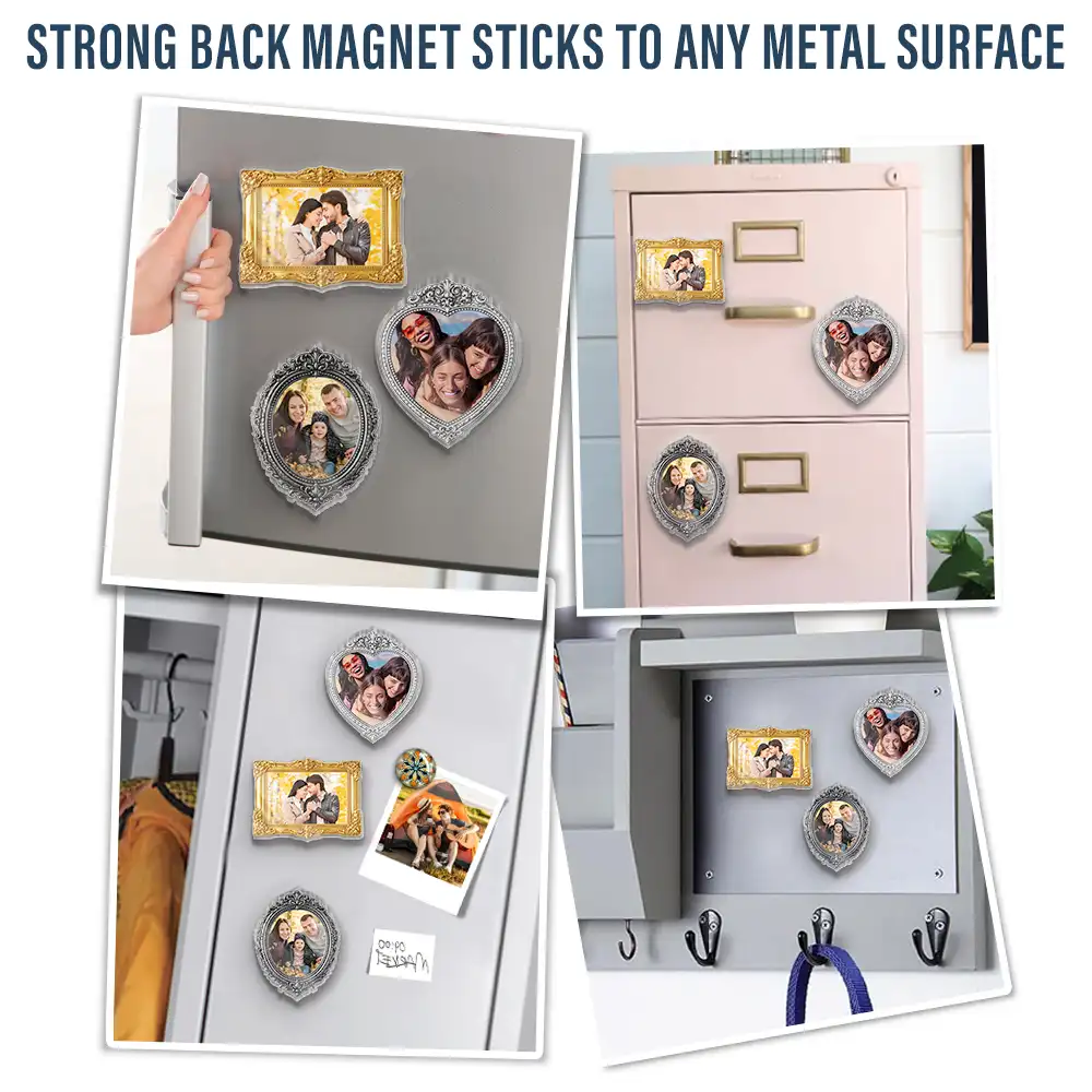 Custom Photo Portrait Funny Family Couple Siblings Besties - Personalized Acrylic Fridge Magnet - Image 6