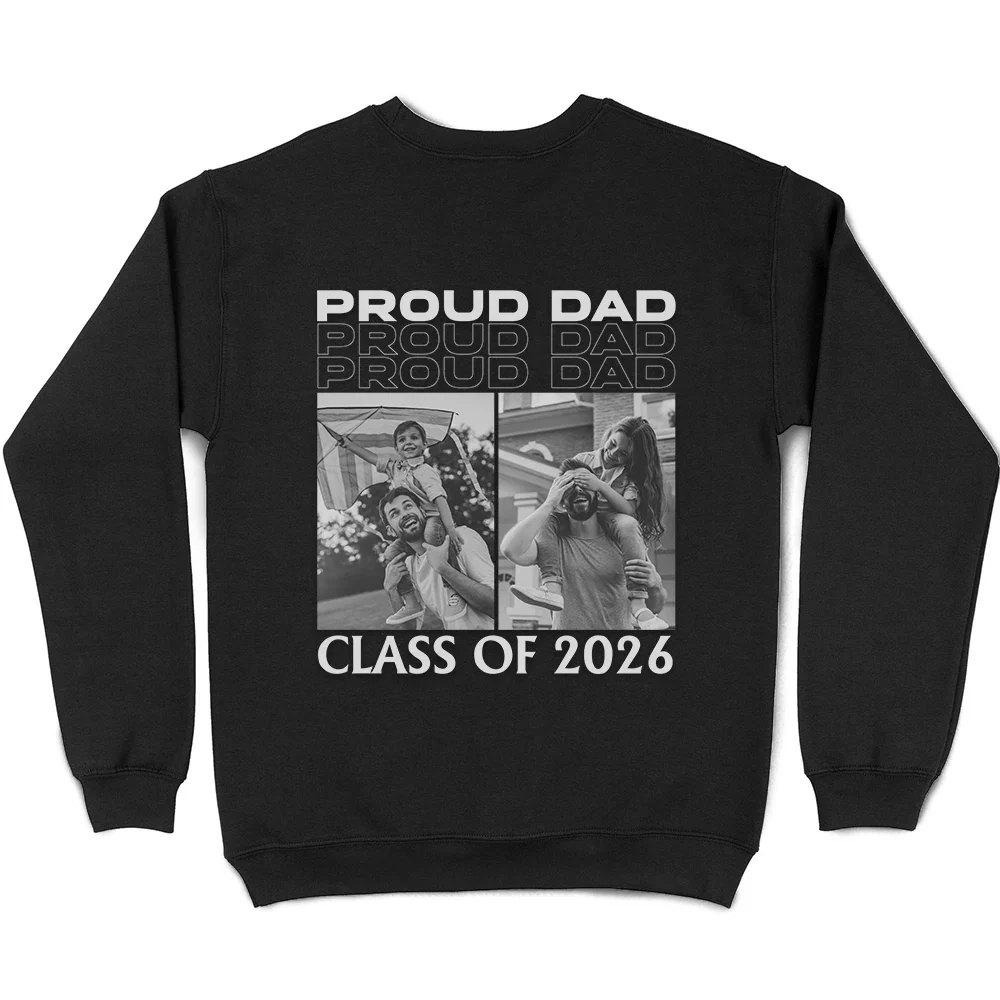 Custom Photo Proud Senior Mom Dad - Personalized T Shirt - Image 6