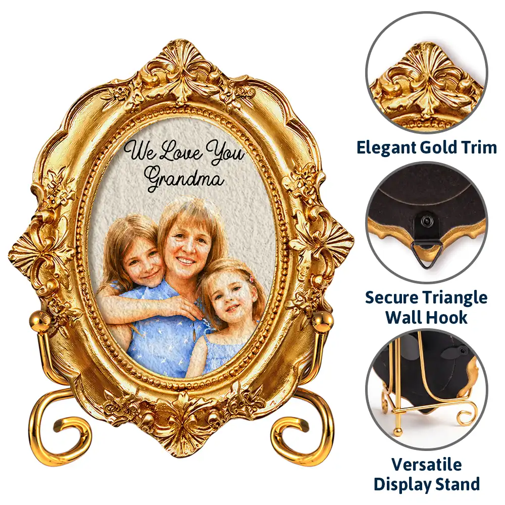 Custom Photo Realistic Watercolor Art Best Mom Ever - Personalized Ornate Frame - Image 6