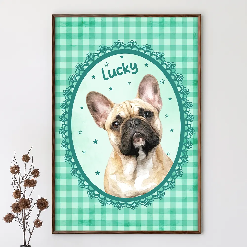 Custom Photo Realistic Watercolor Art Pet Portrait Cute Gift - Personalized Poster - Image 4