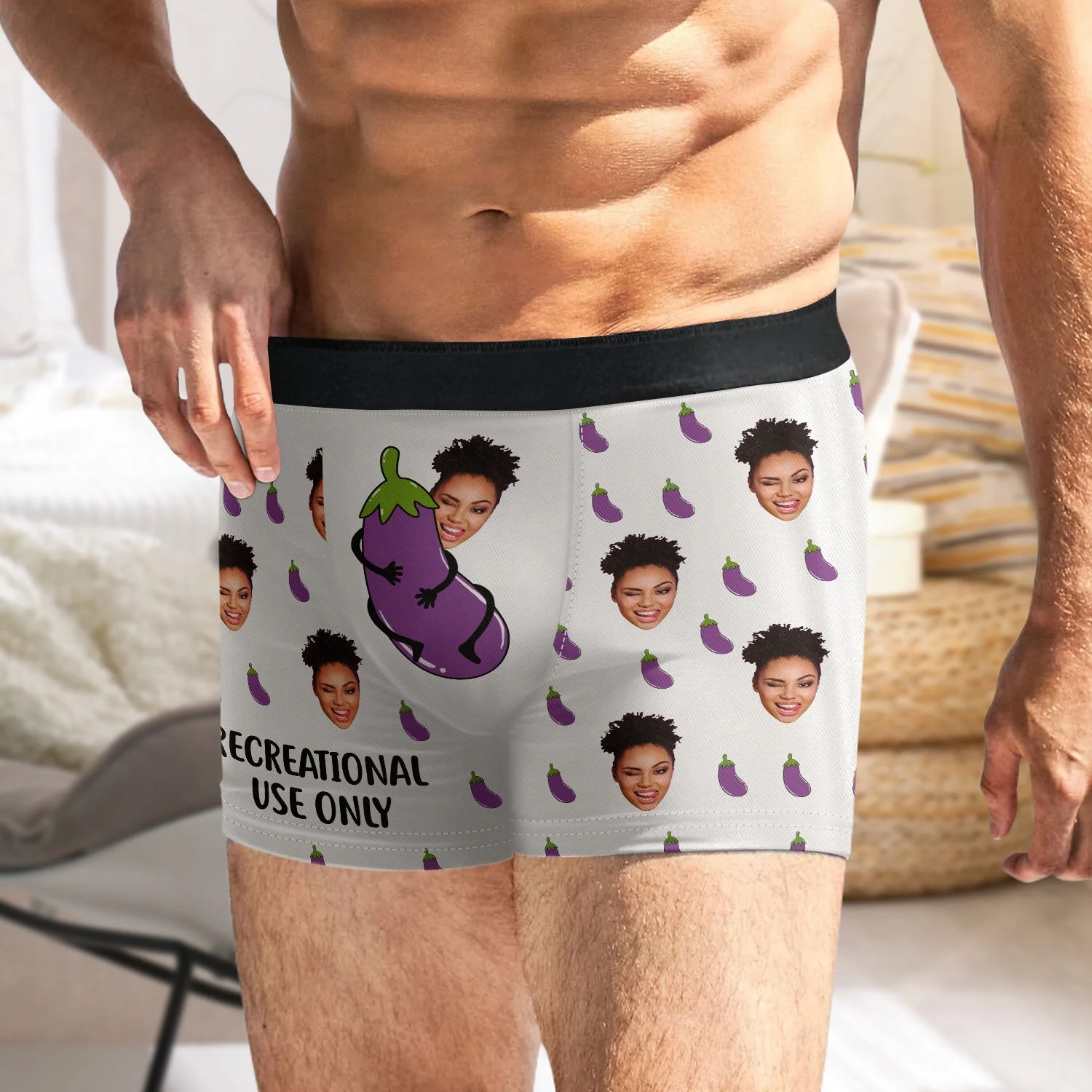 Custom Photo Recreational Use Only - Funny Gift For Husband, Boyfriend - Personalized Men's Boxer Briefs - Image 6