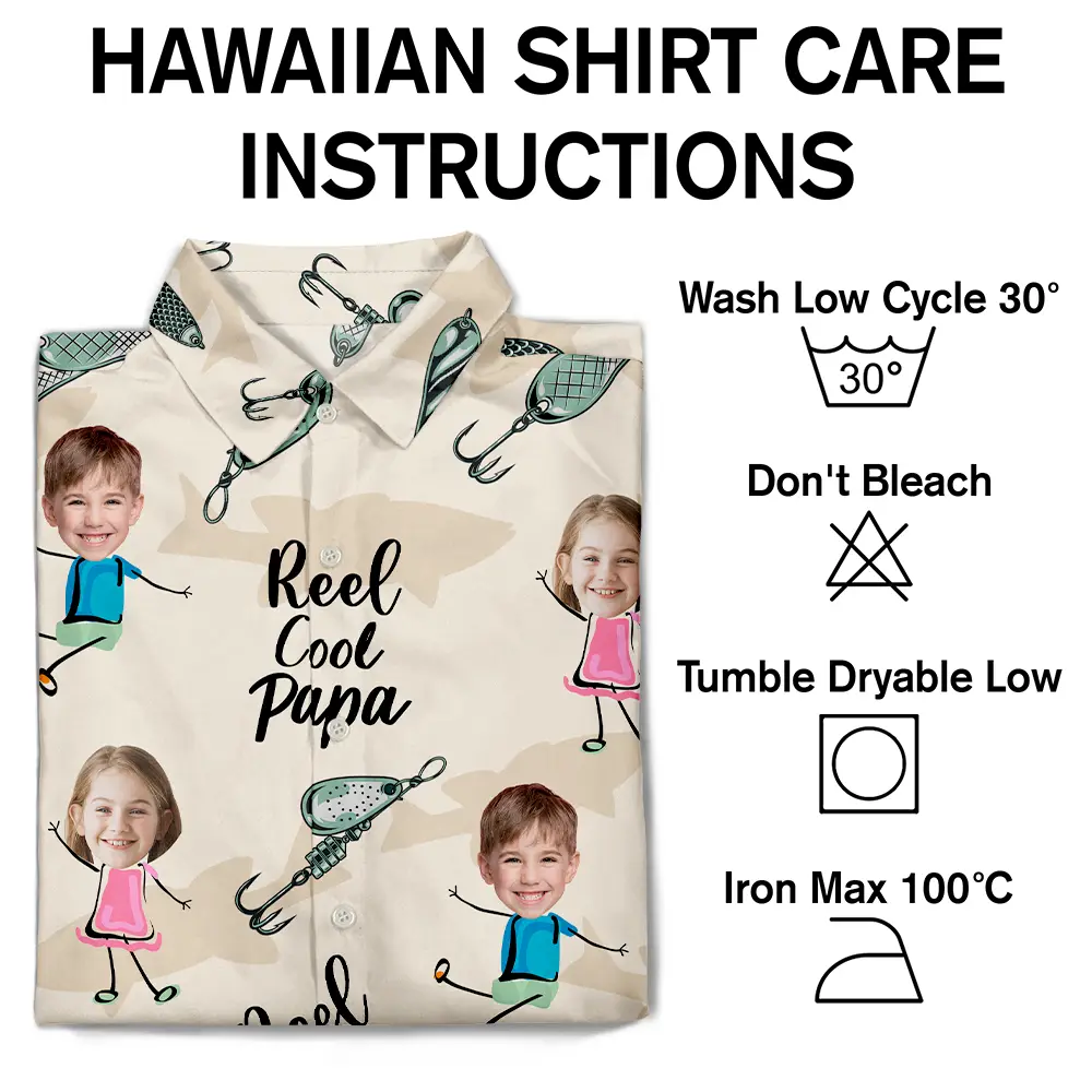 Custom Photo Reel Cool Dad Dancing Kids - Personalized Hawaiian Shirt - Image 7
