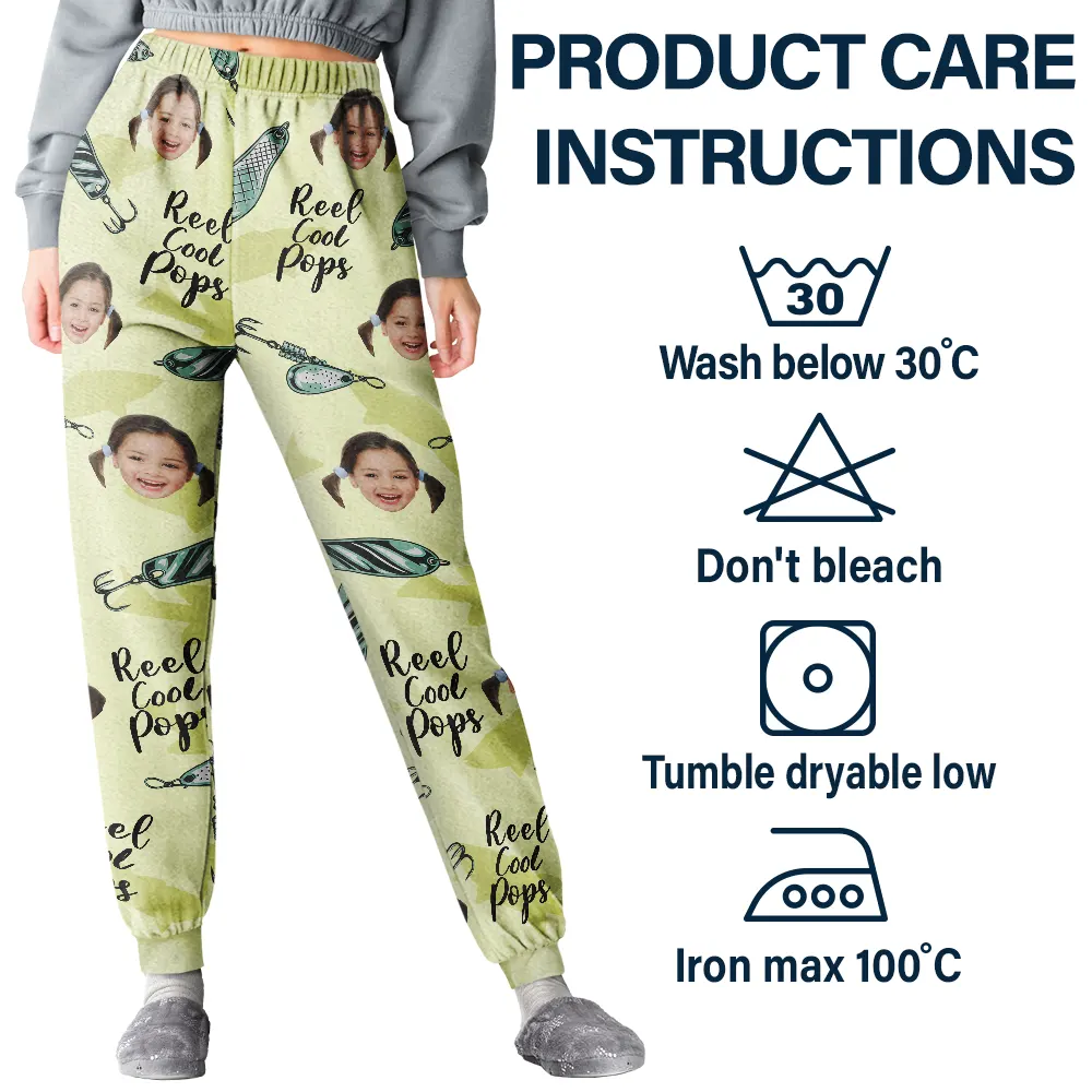 Custom Photo Reel Cool Dad Papa - Personalized Sweatpants - Image 6