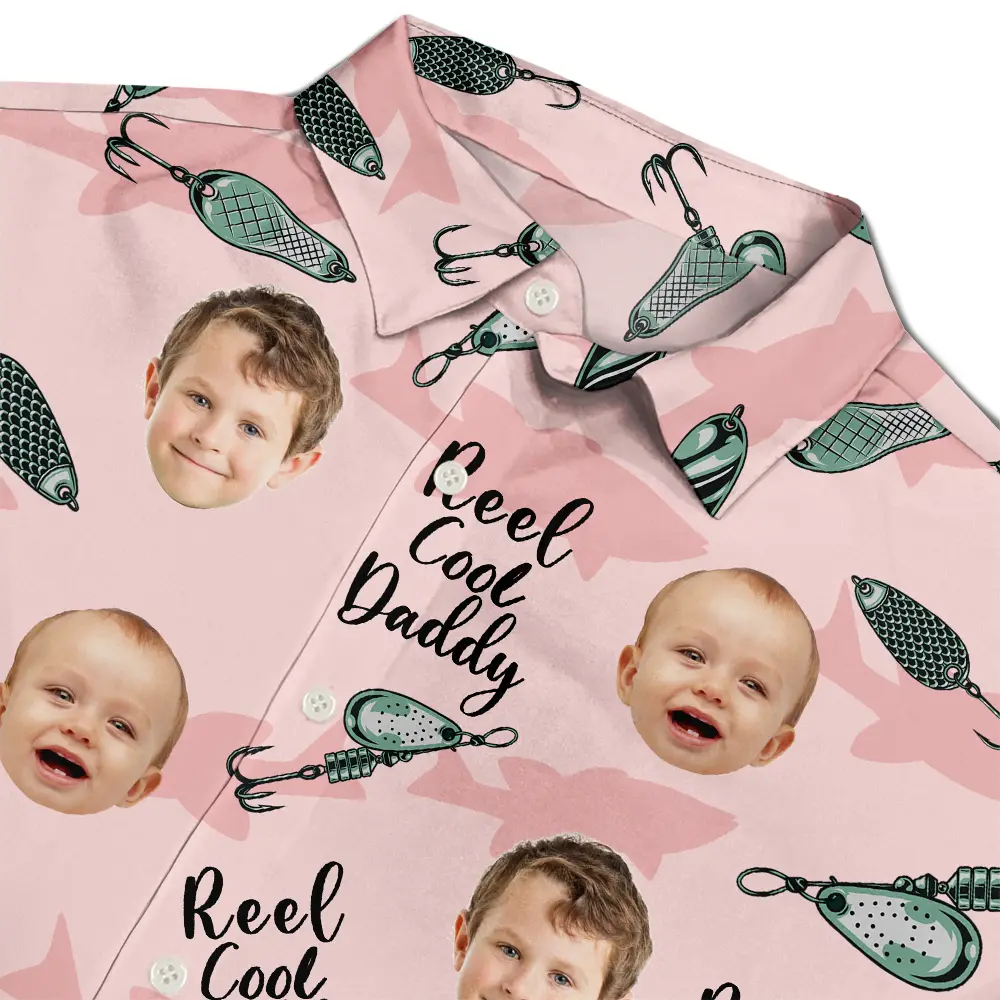 Custom Photo Reel Cool Dad - Personalized Hawaiian Shirt - Image 5