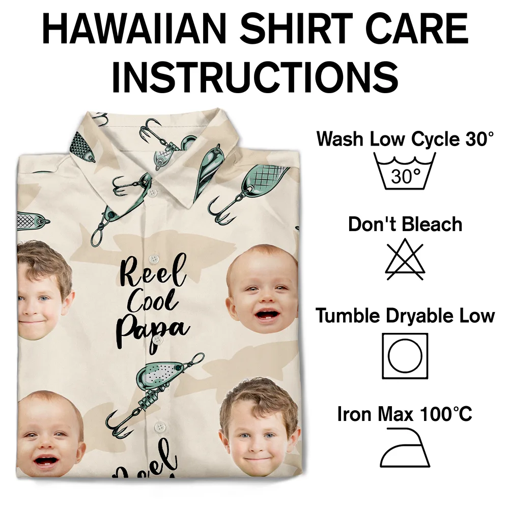 Custom Photo Reel Cool Dad - Personalized Hawaiian Shirt - Image 8