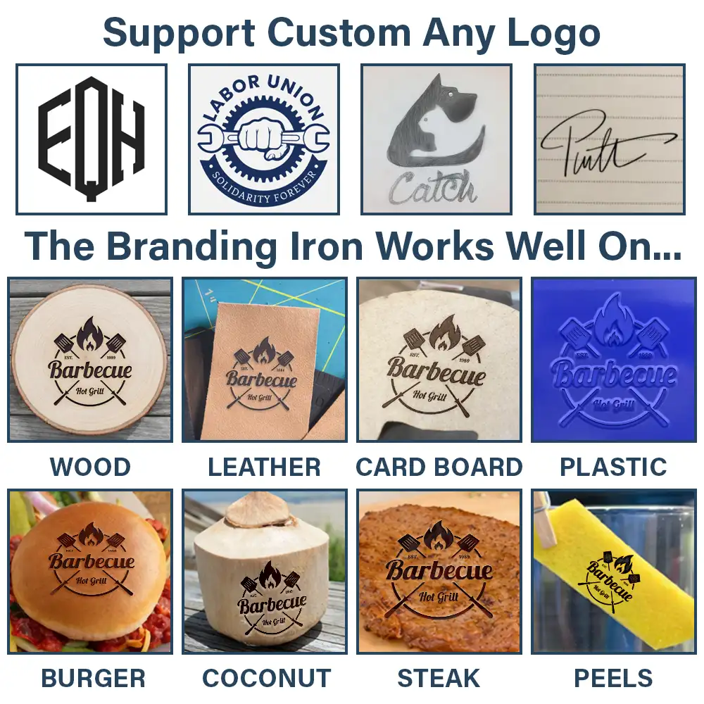 Custom Photo Restaurant Logo, Personal Brand Logo - Personalized Grilling Branding Stamp - Image 7