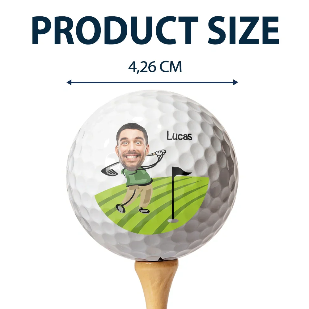 Custom Photo Retirement Is In Full Swing - Personalized Golf Ball - Image 5