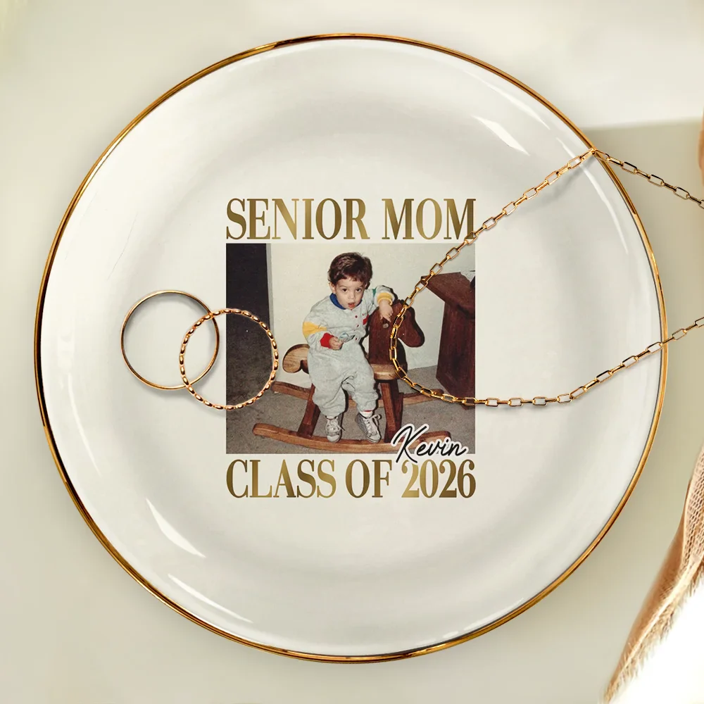 Custom Photo Senior Mom Graduation - Personalized Ring Dish - Image 4
