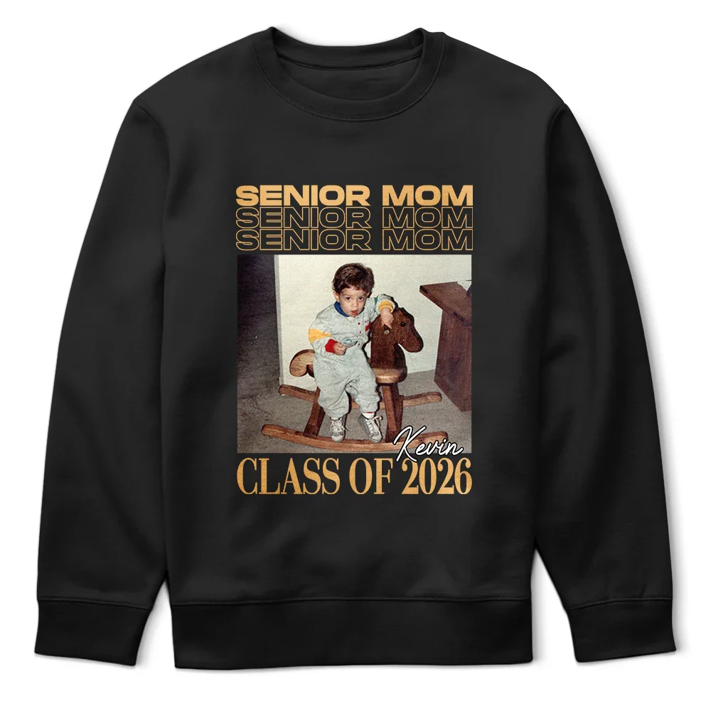 Custom Photo Senior Mom Graduation Vintage Photo - Personalized T Shirt - Image 5