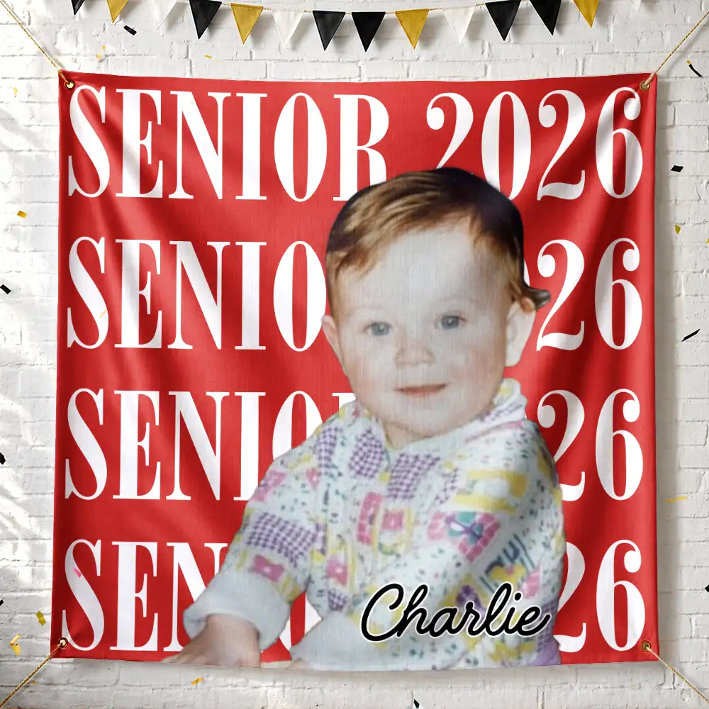Custom Photo Senior Vintage Portrait - Personalized Backdrop - Image 6