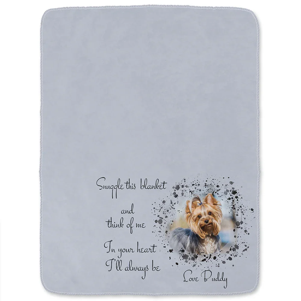 Custom Photo Snuggle This Blanket - Personalized Fleece Blanket, Sherpa Blanket - Image 2