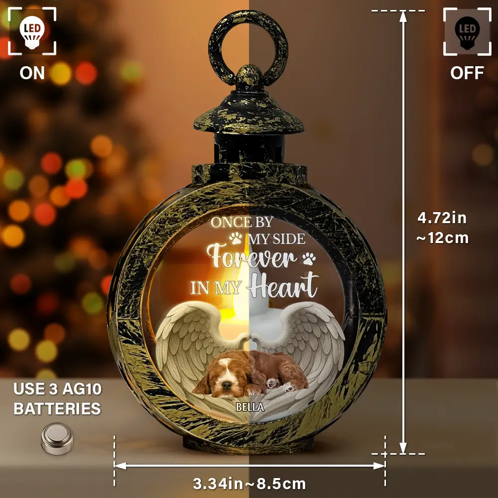 Custom Photo Some Angels Choose Fur Instead Of Wings - Personalized Candlelight Lantern Ornament - Image 4