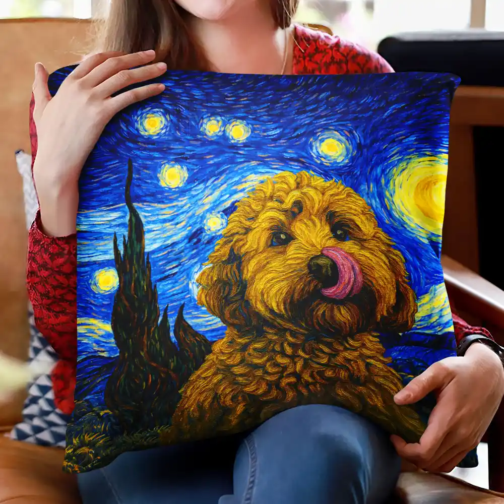 Custom Photo Starry Night Dog Cat Pet - Personalized Pillow - Image 3
