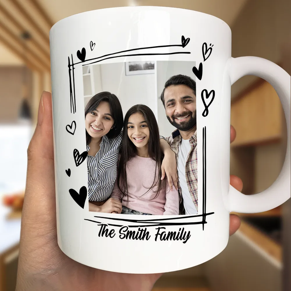 Custom Photo Stepdad Bonus Dad We're Not Biologically Related - Personalized Mug - Image 3
