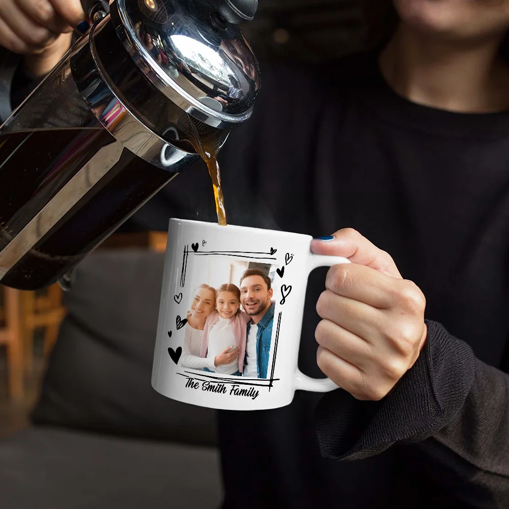 Custom Photo Stepdad Bonus Dad We're Not Biologically Related - Personalized Mug - Image 5
