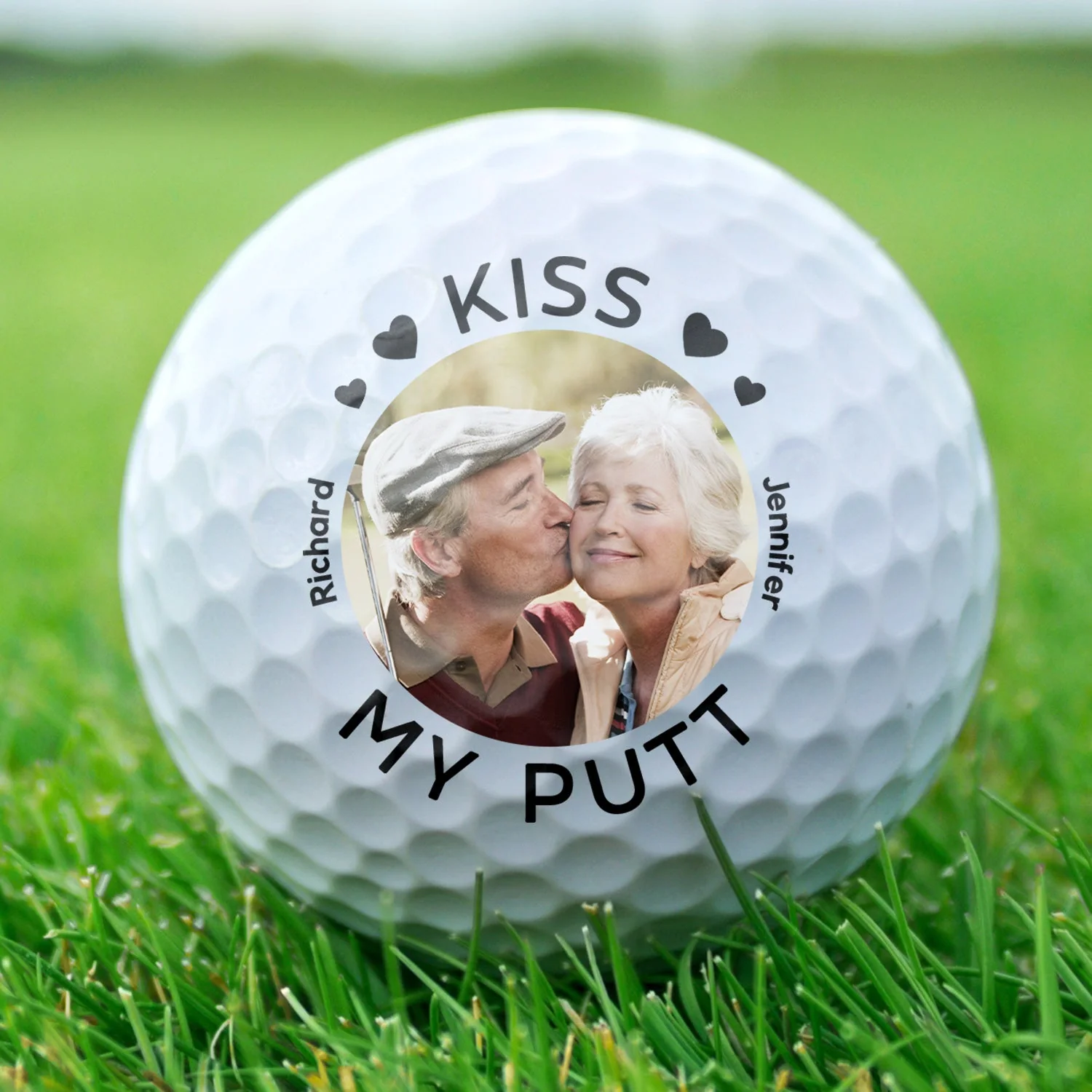 Custom Photo Talk Birdy To Me - Gift For Golf Lover, Golfer, Husband, Boyfriend, Dad, Couples - Personalized Golf Ball - Image 2