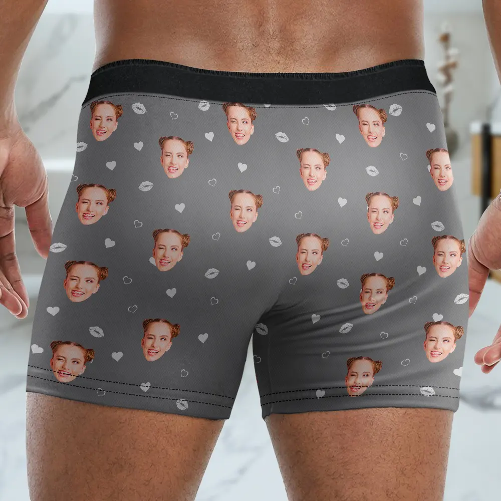Custom Photo Thanks For All The Orgasms - Personalized Men's Boxer Briefs - Image 5